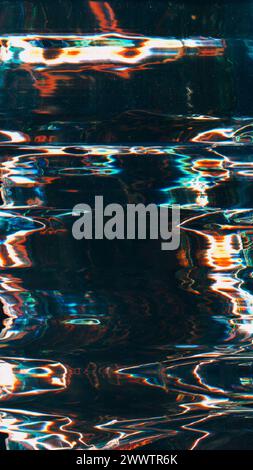 Glitch superposition distorsion de couleur rayures de poussière Banque D'Images