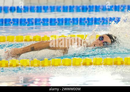 HARVEY Mary-Sophie du Canada, 200 M FREESTYLE féminin lors du Giant Open 2024, événement de natation le 24 mars 2024 au Dome de Saint-Germain-en-Laye, France Banque D'Images