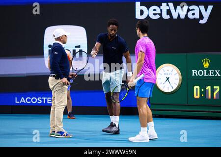 Miami Gardens, États-Unis. 25 mars 2024. MIAMI GARDENS, FLORIDE - MARS 25 : contre lors de leur match le jour 10 de l'Open de Miami au Hard Rock Stadium le 25 mars 2024 à Miami Gardens, Floride. (Crédit : Mauricio Paiz/Alamy Live News Banque D'Images