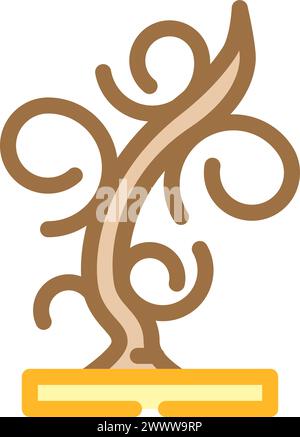 illustration vectorielle d'icône de couleur de forgeron d'artiste en métal Illustration de Vecteur