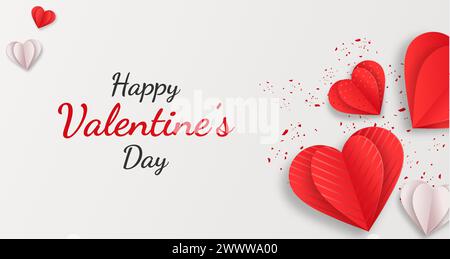 Conception réaliste de Saint-Valentin 3D avec bouteille rouge réaliste de Champagne illustration vectorielle Illustration de Vecteur