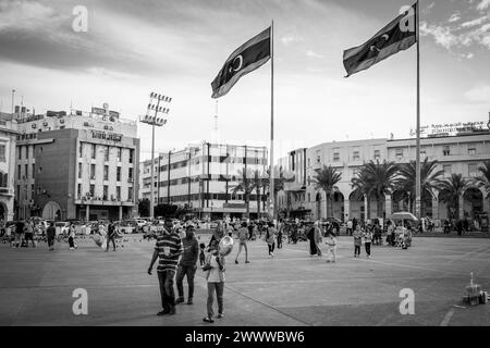 La place du Martyr, Tripoli, Libye, 2021 Banque D'Images