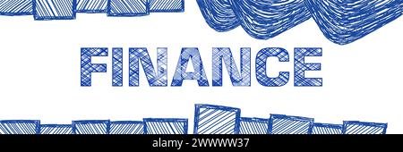 Finance bille stylo texture carrés arrondis rayures horizontales Banque D'Images