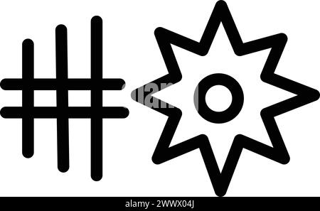 Vecteur de contour d'icône d'impulsion laser rayonnant. Pointeur à faisceau de points. Pistolet à énergie futuriste Illustration de Vecteur