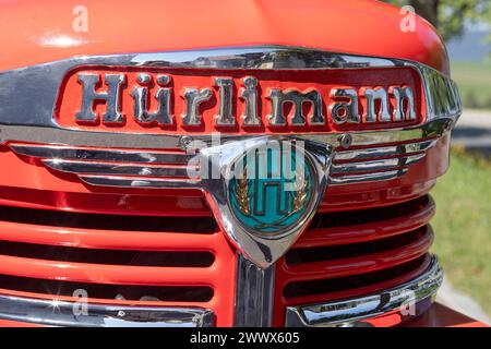 Hürlimann, fabricant suisse de tracteurs Banque D'Images