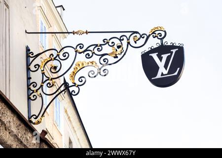 Louis Vuitton, marque de luxe Banque D'Images