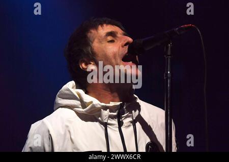 Liam Gallagher et John Squire au Forum LONDRES, ANGLETERRE - MARS 25 : Liam Gallagher au Forum, Kentish Town le 25 mars 2024 à Londres, Angleterre. CAP/Mar Mar/Grande-Bretagne Copyright : xMartinxHarris/CapitalxPicturesx Banque D'Images
