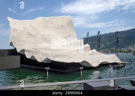 Bregenz Festival Stage, Madame Butterfly, Vorarlberg, Autriche Banque D'Images