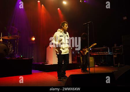 Liam Gallagher et John Squire au Forum LONDRES, ANGLETERRE - MARS 25 : Liam Gallagher au Forum, Kentish Town le 25 mars 2024 à Londres, Angleterre. CAP/Mar Mar/Grande-Bretagne Copyright : xMartinxHarris/CapitalxPicturesx Banque D'Images