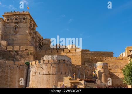 Jaisalmer, Inde - décembre 2023 : la ville dorée du Rajasthan, Jaisalmer Banque D'Images