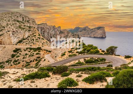 Paysage étonnant de Formentor, Majorque en Espagne, Europe Banque D'Images