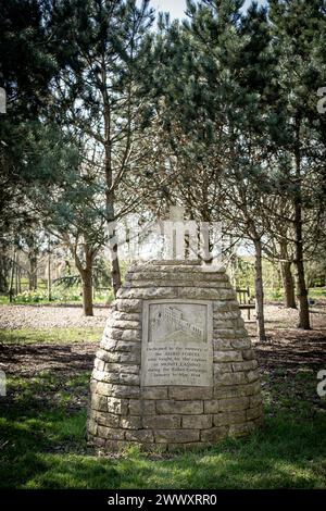 Le Mémorial de Monte Cassino 1944 à l'Arboretum du Mémorial national Banque D'Images