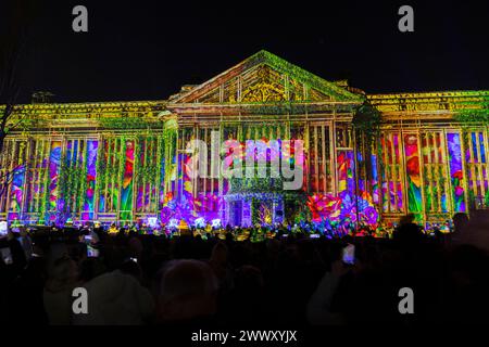 Zagreb, fête des lumières, Archives nationales croates, Banque D'Images