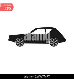 Icône de voiture simple vecteur. Télévision bicorps symbole. Illustration parfaite pictogramme noir sur fond blanc. eps10 Illustration de Vecteur