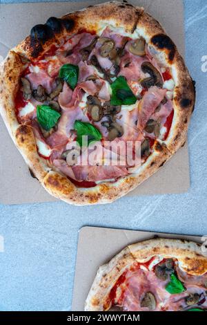 Pizza napoli à Siofok Hongrie restauration rapide . Banque D'Images
