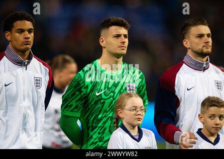 Bolton, Royaume-Uni. 26 mars 2024. Sam Tickle, de l'Angleterre, lors du match de qualification du Championnat d'Europe des moins de 21 ans de l'UEFA 2025 entre les U21 d'Angleterre et les U21 du Luxembourg au Toughsheet Community Stadium le 26 mars 2024 à Bolton, en Angleterre. (Photo de Richard Ault/phcimages.com) crédit : PHC images LTD/Alamy Live News Banque D'Images
