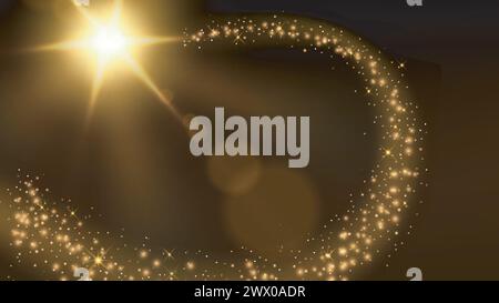 Magic Gold Glitter Sparkles, illustration vectorielle Illustration de Vecteur