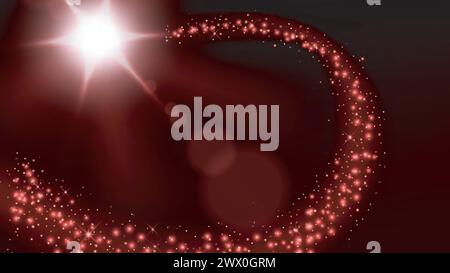 Magic Red Glitter Sparkles, illustration vectorielle Illustration de Vecteur