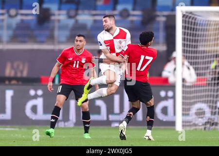 Le Caire, Égypte. 26 mars 2024. LE CAIRE, ÉGYPTE - MARS 26 : Mateo Kovacic, de Croatie, lors du match de la FIFA Series 2024 Égypte opposant l'Égypte à la Croatie au Nouveau stade de la capitale administrative le 26 mars 2024 au Caire, Égypte. Photo : Matija Habljak/PIXSELL crédit : Pixsell/Alamy Live News Banque D'Images