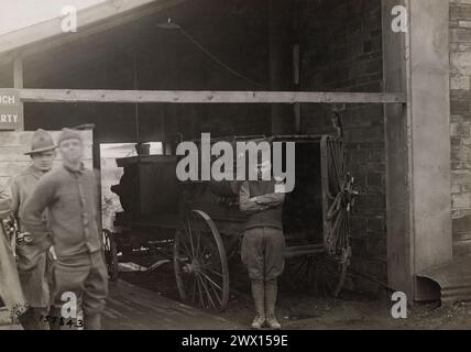 MACHINE À ENLEVER, HÔPITAL DE BASE NO 69. Savenay, Loire inferieure, France CA. 1919 Banque D'Images