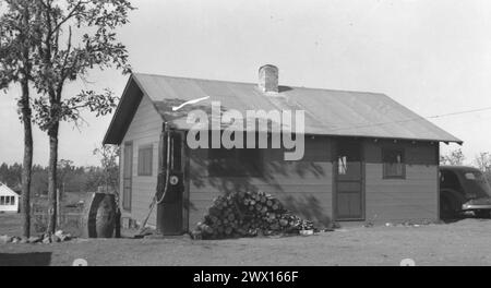 Bureau de Twin Lakes sur la réserve indienne White Earth dans le Minnesota CA. 1930s-1950s Banque D'Images