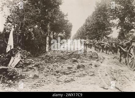 WW I photos : soldats italiens sur la marche CA. 1917-1918 Banque D'Images