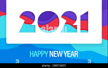 Bonne année 2021 illustration vectorielle de fond Illustration de Vecteur