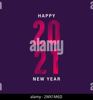 Bonne année 2021 illustration vectorielle de fond Illustration de Vecteur