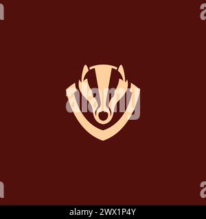 Illustration vectorielle du logo Weasel Illustration de Vecteur