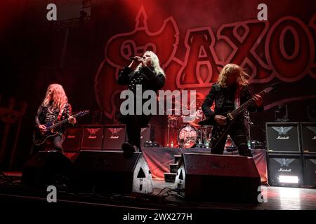 Saxon live in der Olympiahalle, München am 25.03.2024 *** Saxon live at the Olympiahalle, Munich le 25 03 2024 Banque D'Images