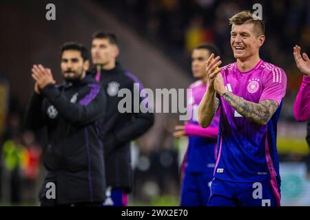 Francfort, Allemagne. 26 mars 2024. Toni Kroos (Deutschland) Ilkay Gündogan (Deutschland) Deutschland - Niederlande Allemagne - pays-Bas 26.03.2024 Banque D'Images