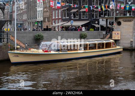 Bateau de croisière Gerda Johanna à Amsterdam aux pays-Bas 21-3-2024 Banque D'Images