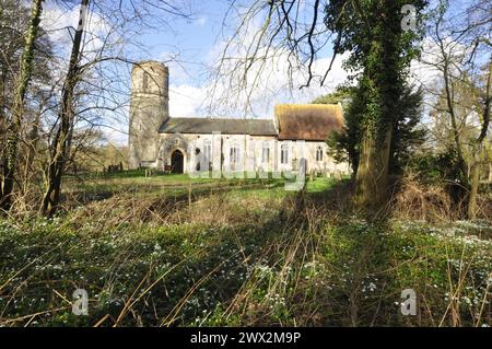 Église St Margaret, Syleham, Suffolk, Angleterre, Royaume-Uni , Banque D'Images