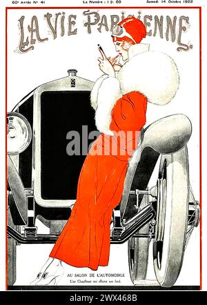 La vie Parisienne - René Vincent couverture design - 1922 Banque D'Images
