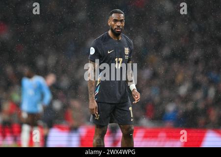 Ivan Toney (17 Angleterre) regarde lors du match international de la Société Alzheimer entre l'Angleterre et la Belgique au stade de Wembley, Londres, mardi 26 mars 2024. (Photo : Kevin Hodgson | mi News) crédit : MI News & Sport /Alamy Live News Banque D'Images