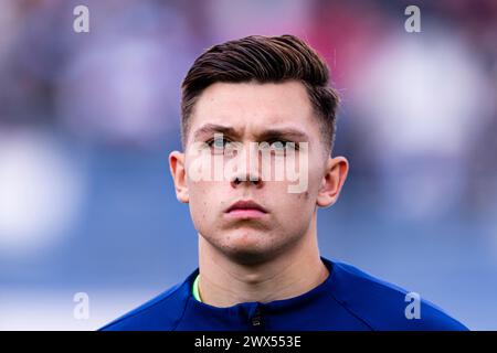 San Juan, Argentine. 26 mai 2023. Gabriel Slonina, gardien de but américain de l'Estadio San Juan, entrera sur le terrain lors de la Coupe du monde U-20 de la FIFA, Argentine 2023 Groupe B entre la Slovaquie et les États-Unis à l'Estadio San Juan del Bicentenario le 26 mai 2023 à San Juan, Argentine. (Photo de Sports Press photo) (Eurasia Sport images/SPP) crédit : SPP Sport Press photo. /Alamy Live News Banque D'Images