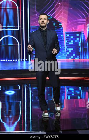 Milan, Italie. 1er janvier 2016. Milan, émission de télévision "Stasera c'è Cattelan" - Rai 2 - Alessandro Cattelan crédit : Agence photo indépendante/Alamy Live News Banque D'Images