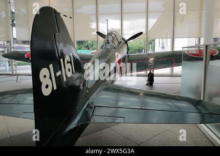 Un avion de chasse zéro japonais de la seconde Guerre mondiale exposé dans le musée Yushukan à Yasukuni Shrine.Tokyo.Japan Banque D'Images