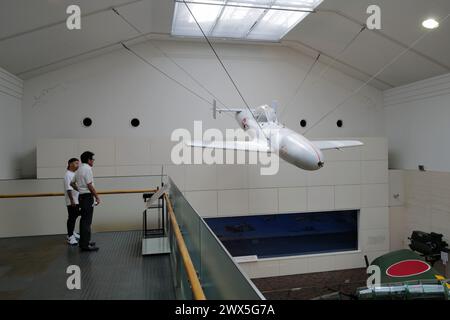 Un planeur Ohka propulsé par fusée pour Kamikaze attaque pendant la seconde Guerre mondiale au Yushukan Museum.Tokyo.Japan Banque D'Images