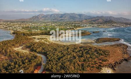 Vue d'Ariel de l'île Hon do Coral dans la province de Ninh Thuan, Vietnam Banque D'Images