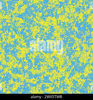 Fond coloré abstrait de motif sans couture avec chaos de tuiles Illustration de Vecteur