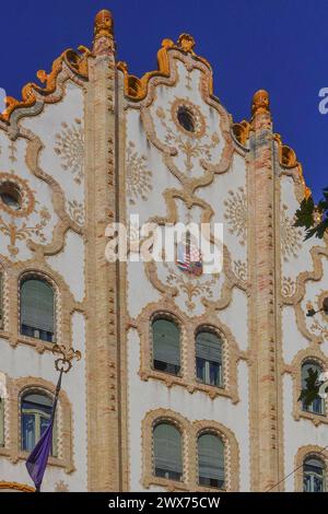 Hongrie, Budapest, Banque d'épargne postale, Postatakarekpenztar, était une importante institution d'épargne en Hongrie, créée en 1886 et terminée en 1948. Banque D'Images