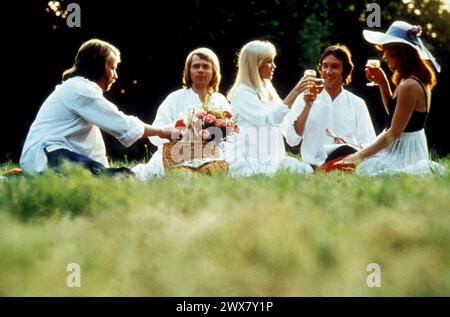 ABBA : L'année du film : 1977 Suède / Australie réalisateur : Lasse Hallström Benny Andersson, Björn Ulvaeus, Agnetha Fältskog, Robert Hughes, Anni-Frid Lyngstad Banque D'Images