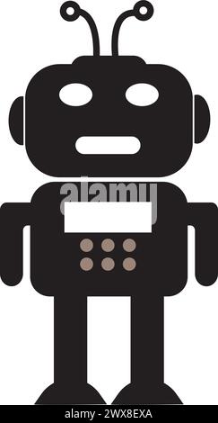 conception de symbole d'illustration vectorielle d'icône de robot Illustration de Vecteur