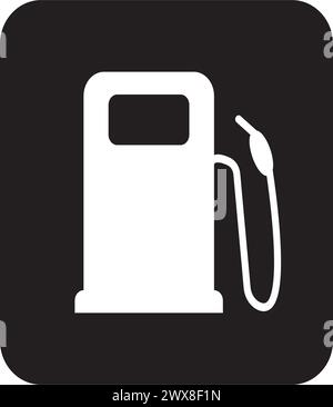 conception de symbole d'illustration vectorielle d'icône de station-service Illustration de Vecteur