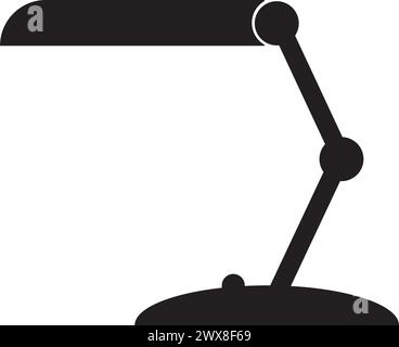 conception de symbole d'illustration vectorielle d'icône de lampe de table Illustration de Vecteur