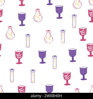 Religion et occultisme avec symboles ésotériques. Fond magique mystique. Manuscrit médiéval inspiré. Illustration de Vecteur