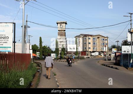 Vues générales de Bo en Sierra Leone, Afrique. Banque D'Images