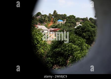 Vues générales de Bo en Sierra Leone, Afrique. Banque D'Images