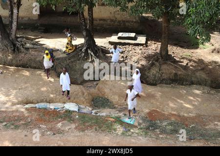 Vues générales de Bo en Sierra Leone, Afrique. Banque D'Images